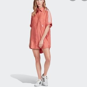 WOMENS ADIDAS FM2618 CORAL SATIN SHIRT XS